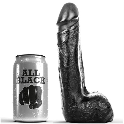 Dildo Realístico All Black Soft 20 cm,D-195378