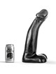 all black - dildo realista negro fisting 29 cm