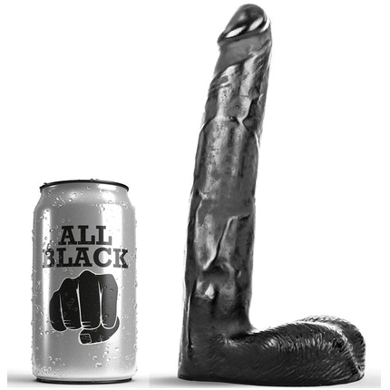 all black - dildo realistic 21 cm D-216236