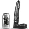 all black - dildo realistic 21 cm