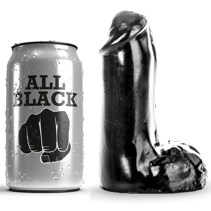 all black - dildo realistico 13 cm