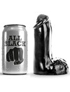 all black - dildo realistic 13 cm D-216239