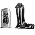 Dildo Realístico All Black Shorty Preto 14 cm