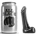 Dildo Realístico All Black Adam Preto 9 cm