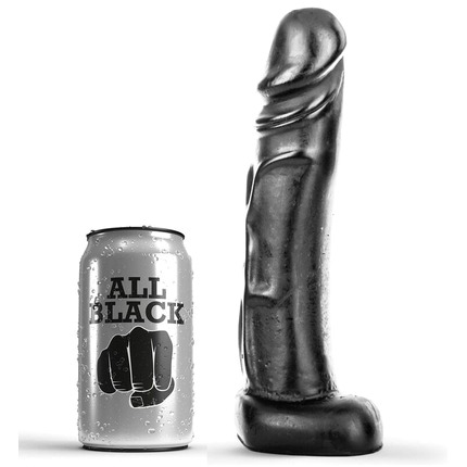 all black - dildo 22 cm