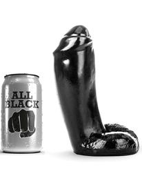 all black - dildo realistic 18 cm D-221858