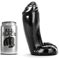 all black - dildo realistic 18 cm