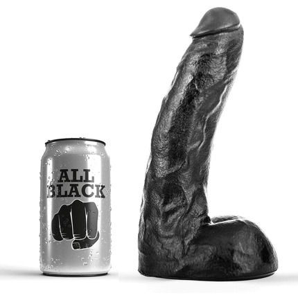Dildo Realístico All Black Allen Preto 22 cm,D-222822
