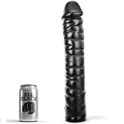 Dildo Realístico All Black Peter Preto 38 cm,D-222833