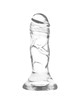 X ray - clear dildo transparente 12 cm x 2.6 cm