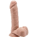 get real - dildo 18 cm with balls skin