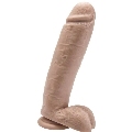 get real - dildo 25,5 cm with balls skin