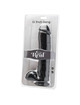 get real - dildo 28 cm con testiculos negro