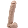 get real - dildo 28 cm with balls skin
