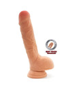 get real - dual density dildo 18 cm balls skin D-234580