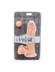 get real - dual density dildo 18 cm con testiculos natural