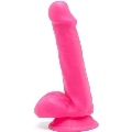 get real - happy dicks dildo 12 cm balls pink