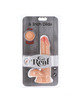 Dildo Realístico Get Real Dual Density com Testículos Bege 17 cm,D-234590