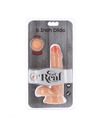 Dildo Realístico Get Real Dual Density com Testículos Bege 17 cm,D-234590