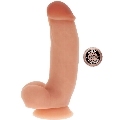 get real - silicone dildo 18 cm w balls skin