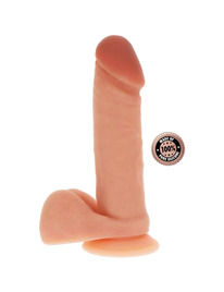 get real - dildo silicona 20,5 cm con testiculos natural