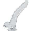 alive - stallion pene realistico transparente 22 cm