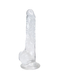 alive - lusty realistic penis transparent 18 cm