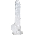 alive - lusty realistic penis transparent 18 cm