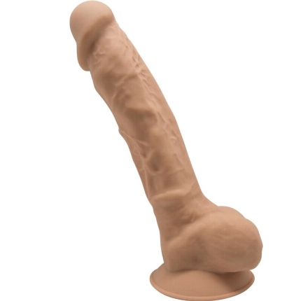 Dildo Realístico SileXD com Testículos Caramelo 23 cm,D-237230