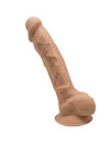 Dildo Realístico SileXD com Testículos Caramelo 23 cm,D-237230