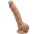 Dildo Realístico SileXD com Testículos Caramelo 17.5 cm