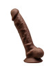 silexd - model 1 realistic penis premium silexpan silicone brown 17.5 cm D-237236