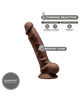 silexd - model 1 realistic penis premium silexpan silicone brown 17.5 cm D-237236