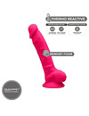 Dildo Realístico SileXD com Testículos Rosa 17.5 cm,D-237237