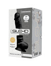 silexd - model 1 realistic penis premium silexpan silicone black 17.5 cm D-237238