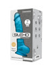 Silexd - modelo 1 pene realistico silicona premium silexpan azul 17.5 cm