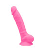 silexd - model 1 realistic penis premium silicone silexpan fluorescent pink 17.5 cm