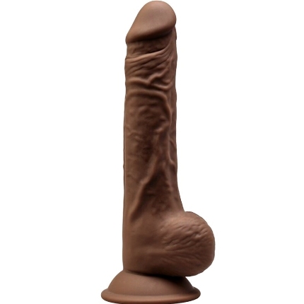 Dildo Realístico SileXD com Testículos Castanho 24 cm,D-237244