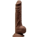 Dildo Realístico SileXD com Testículos Castanho 24 cm