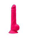 silexd - model 1 realistic penis premium silexpan silicone fuchsia 24 cm D-237245