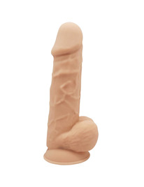 Dildo Realístico SileXD com Testículos Bege 21.5 cm