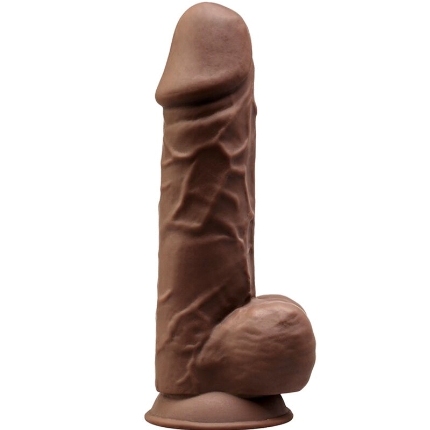 silexd - model 1 realistic penis premium silexpan silicone brown 21.5 cm D-237249