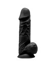 silexd - model 1 realistic penis premium silexpan silicone black 21.5 cm D-237251