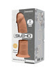 silexd - model 2 realistic penis premium silexpan silicone caramel 23 cm D-237253