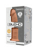 silexd - modelo 2 pene realistico silicona premium silexpan caramelo 19 cm