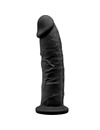 silexd - model 2 realistic penis premium silexpan silicone black 19 cm D-237261