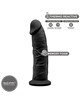 Dildo Realístico SileXD Preto 19 cm,D-237261