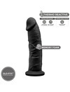 silexd - model 2 realistic penis premium silexpan silicone black 19 cm D-237261