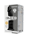 silexd - model 2 realistic penis premium silexpan silicone black 19 cm D-237261