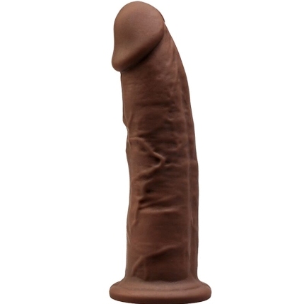 silexd - model 2 realistic penis premium silexpan silicone brown 15 cm D-237264